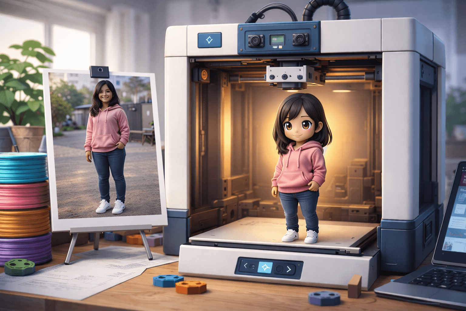 3D Printing of models from photos, images or descriptions
