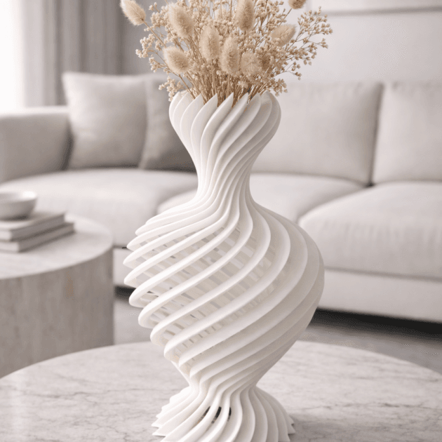 Jarrón decorativo «Spiral Flow»